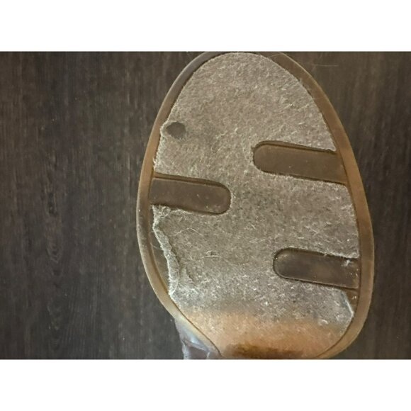 Fergalicious Retro Peep Toe Ankle Booties With Stacked Heels Size 7.5 - Picture 7 of 10